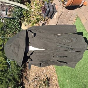 Olivia Grey Hooded Utility Jacket